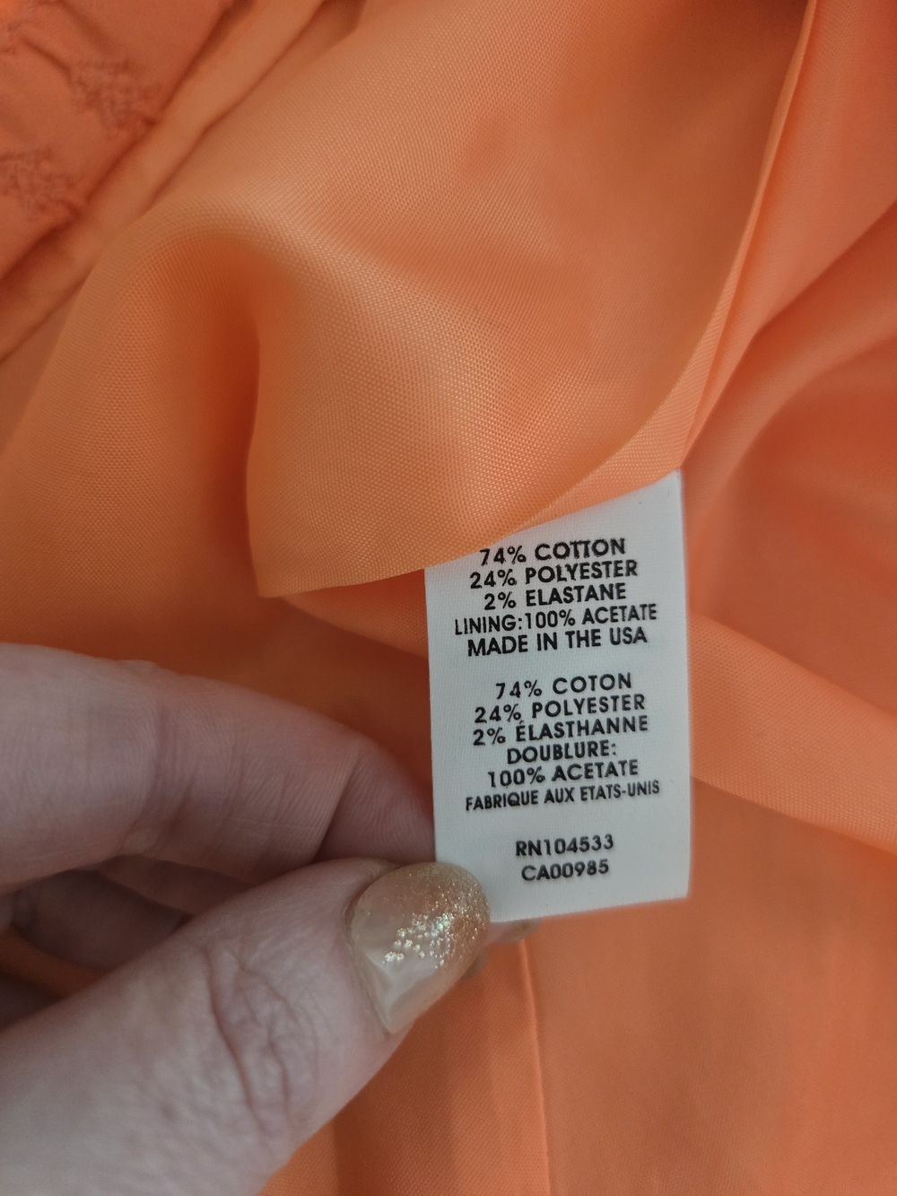 Nanette Lepore Neon Orange Structured Dress 0 - Picture 10 of 13